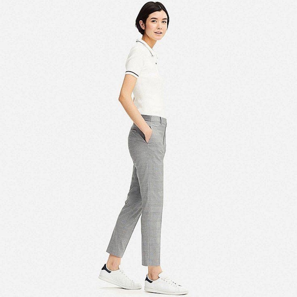 Uniqlo Gray Tailored Slim Trousers